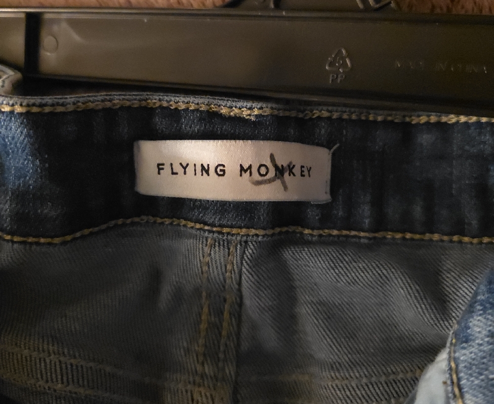 Flying Monkey Light Blue Flare Jeans - Picture 3 of 4